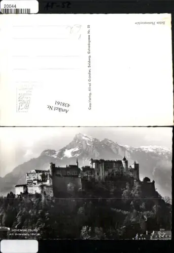 438161,Salzburg Festung Hohensalzburg m. Untersberg Bergkulisse pub Cosy 339