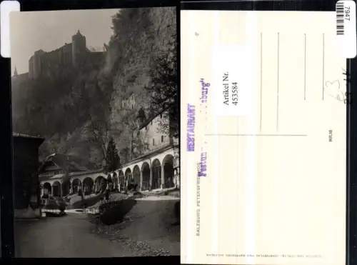 453584,Salzburg Petersfriedhof Friedhof Festung