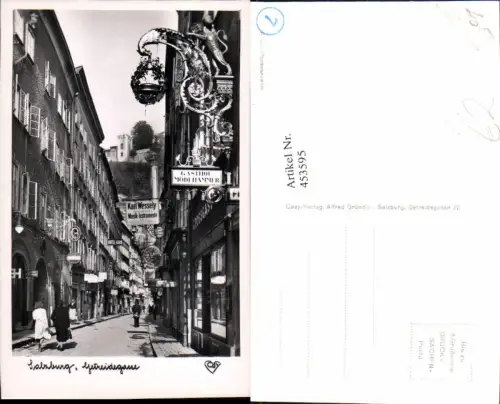 453595,Salzburg Getreidegasse Straßenansicht Gasthof pub Cosy