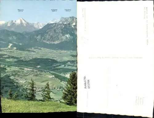 453598,Salzburg Ausblick von d. Gaisbergspitze Bergkulisse