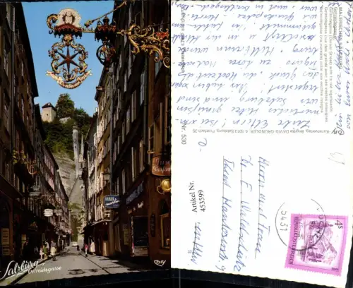 453599,Salzburg Getreidegasse Straßenansicht pub Cosy