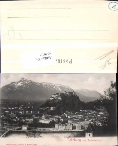 453617,Salzburg Totale vom Kapuzinerberg Bergkulisse pub Stengel e Co 1293