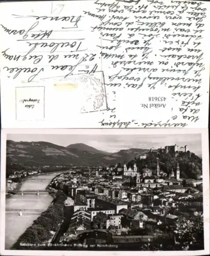 453618,Salzburg Totale vom Elektrischen Aufzug am Mönchsberg