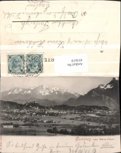 453619,Salzburg Totale von Maria Plain Bergkulisse