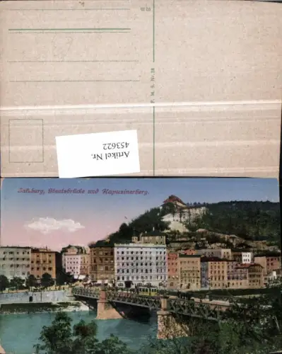 453622,Salzburg Teilansicht Staatsbrücke Brücke u. Kapuzinerberg