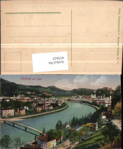 453623,Salzburg Totale von Mülln Brücke