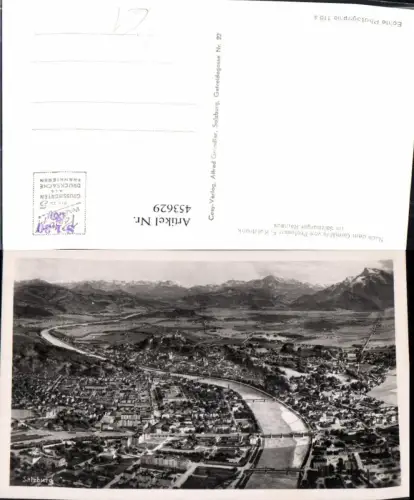 453629,Künstler AK F. Kulstrunk Salzburg Totale Bergkulisse