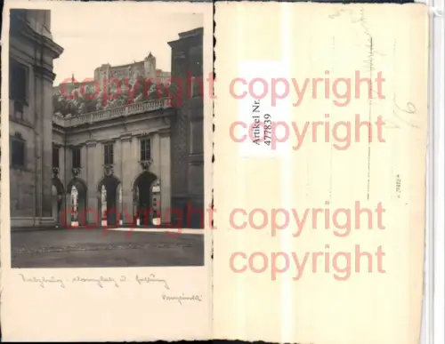 477839,Salzburg Domplatz m. Festung pub Dr. Mycinski