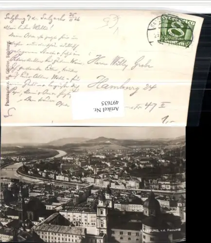 497635,Salzburg Totale von d. Festung pub H. Gürtler