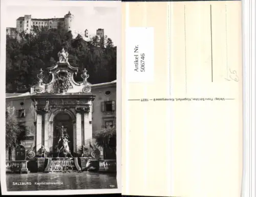 506746,Salzburg Kapitelschwemme m. Festung pub Franz Schilcher 1131