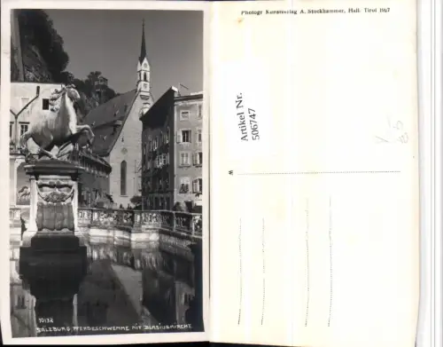506747,Salzburg Pferdeschwemme m. Blasiuskirche pub A. Stockhammer 10132