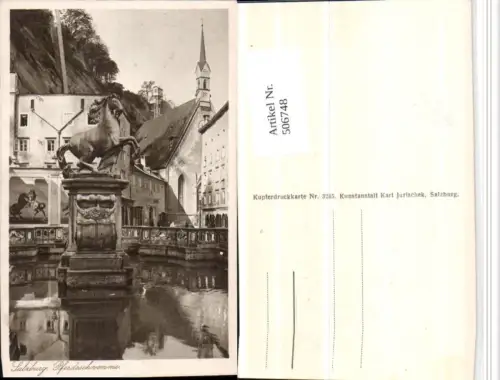 506748,Salzburg Pferdeschwemme m. Kirche