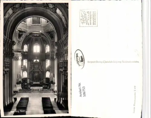506753,Salzburg Dom Kirche Innenansicht