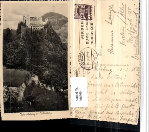 506769,Salzburg Festung Hohensalzburg von d. Richterhöhe