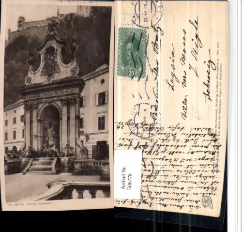 506776,Salzburg Kapitel-Schwemme m. Festung