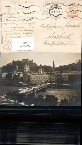 557207,Foto-AK H. Gürtler Salzburg Stadt Staatsbrücke Brücke Photokarte