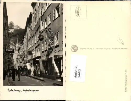 564443,Foto Ak Salzburg Getreidegasse Automobil Oldtimer
