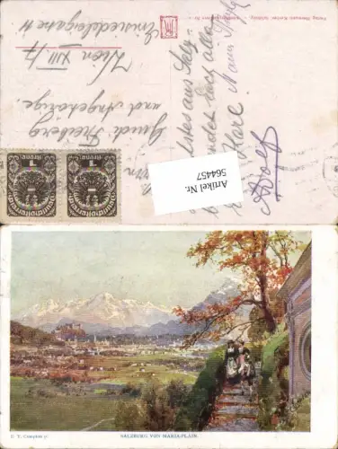 564457,Künstler AK E. T. Compton Salzburg von Mülln
