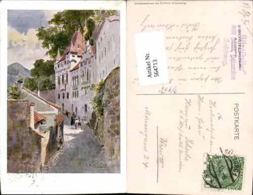 564713,Künstler AK E. T. Compton Salzburg Stieglkeller Stiegl Bier