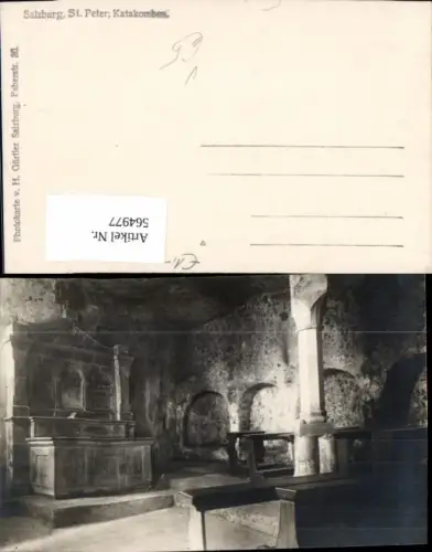 564977,Foto Ak Salzburg St Peter Katakomben pub H. Gürtler