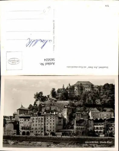 565024,Foto Ak Salzburg Am Stein m. Kapuzinerkloster Gisela-Kai pub Cosy