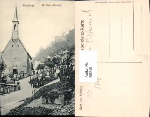 565345,Salzburg St Peter Friedhof Kirche Gräber