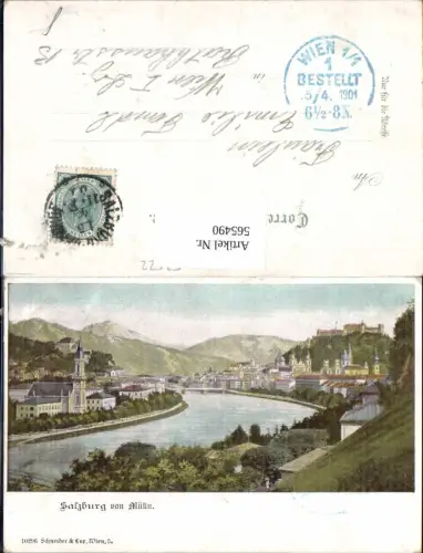 565490,Salzburg von Mülln pub Schneider e Lux 10296