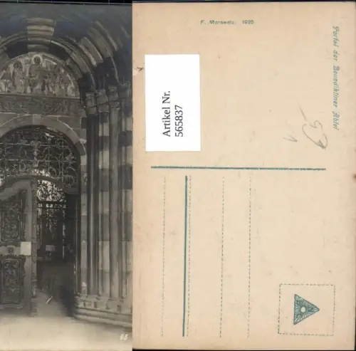 565837,Salzburg Portal Benediktiner Abtei Kirche pub F. Morawetz 65