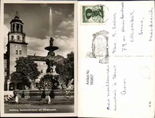 565857,Salzburg Residenzbrunnen m. Glockenspiel Brunnen