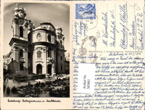 565861,Salzburg Collegienkirche u. Marktplatz