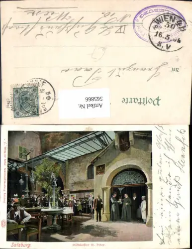 565866,Salzburg Stiftskeller St Peter Brunnen