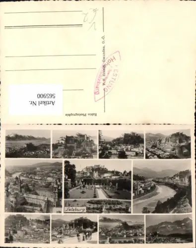 565900,Mehrbild Ak Salzburg Festung Hohensalzburg Mirabellgarten Dom pub F. E. Brandt