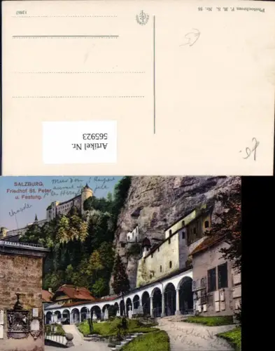 565923,Salzburg Friedhof St Peter u. Festung Hohensalzburg