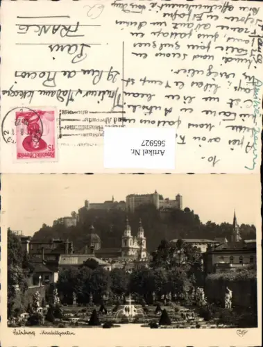 565927,Salzburg Mirabellgarten Festung Hohensalzburg