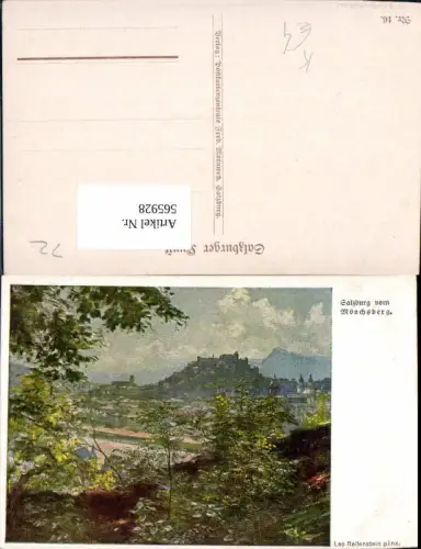565928,Künstler Ak Leo Reifenstein Salzburg v. Mönchsberg