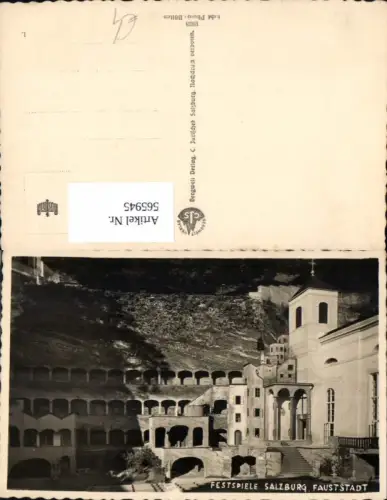 565945,Foto Ak Salzburg Festspiele Fauststadt Theater