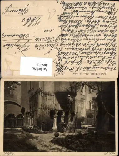 565952,Salzburg Abtei St Peter Konventgarten