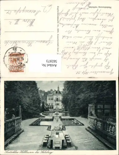 565973,Salzburg Schloss Hellbrunn Tischgrotte Wasserspiele Brunnen