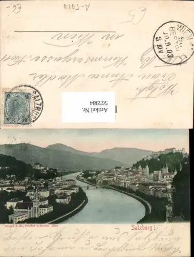 565984,Salzburg Ansicht m. Festung Hohensalzburg