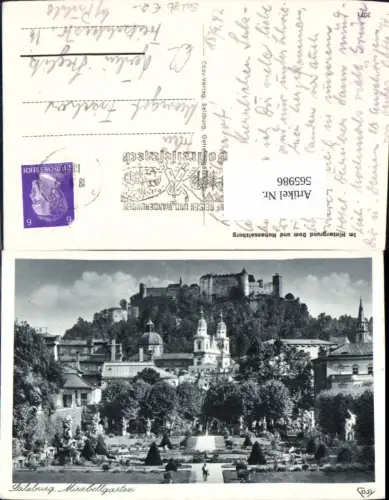 565986,Salzburg Mirabellgarten Dom u. Festung Hohensalzburg