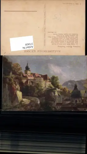 572420,Künstler AK F. Kulstrunk Salzburg Nonnberg Kloster