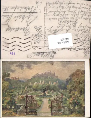 615400,Künstler AK Anton Roth Salzburg Mirabell Mirabellgarten