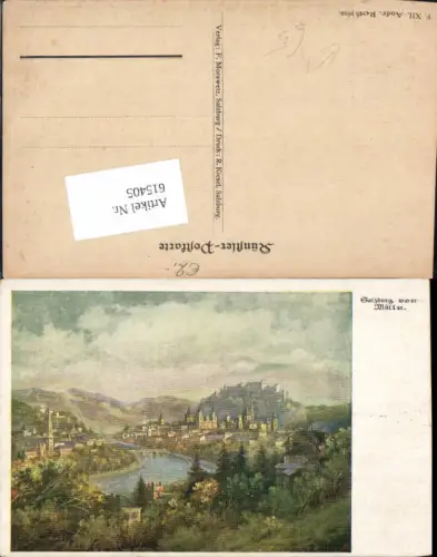 615405,Künstler AK Andreas Roth Salzburg von Mülln