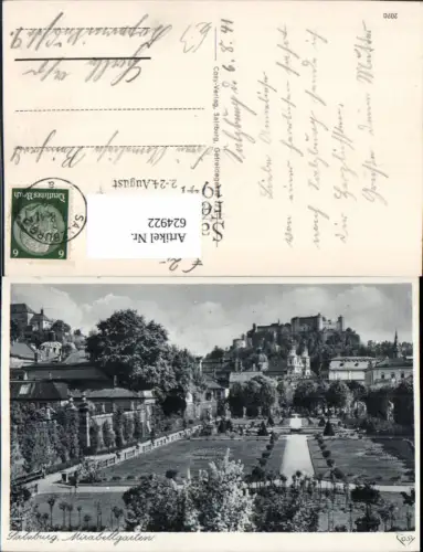624922,Salzburg Mirabellgarten m. Festung Hohensalzburg