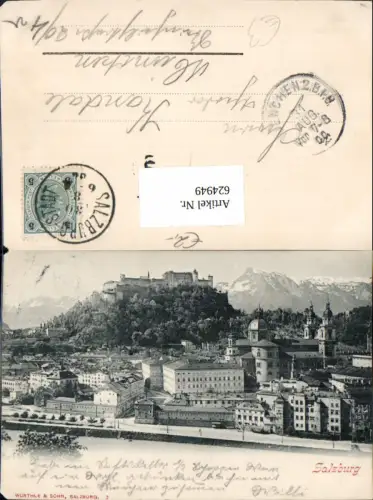 624949,Salzburg Ansicht m. Festung Hohensalzburg