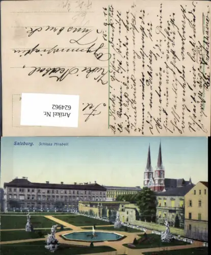 624962,Salzburg Schloss Mirabell pub Ottmar Zieher Z 134