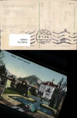 624983,Salzburg Schloss Hellbrunn Fürstentisch Brunnen pub Ottmar Zieher Z 136