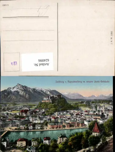 624996,Salzburg v. Kapuzinerberg m. Neuem Justizgebäude