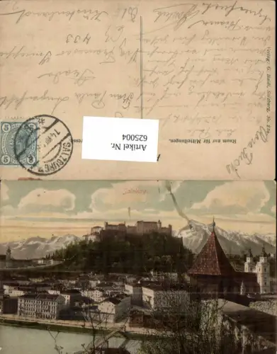 625004,Salzburg Ansicht m. Festung Hohensalzburg pub G. Baldi 256