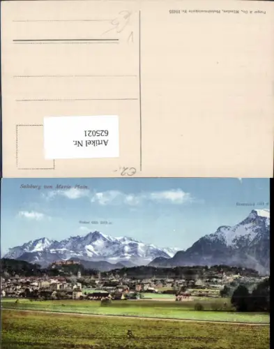 625021,Salzburg v. Maria Plain m. Hoher Göll u. Untersberg pub Purger Co 10425